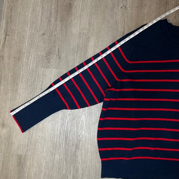 La Ligne X Target Striped Pullover Sweater 4X Nautical Preppy Cashmere Classic - Picture 7 of 10
